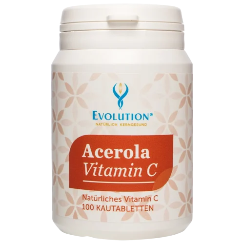Acerola Vitamin C Kautabletten Dose