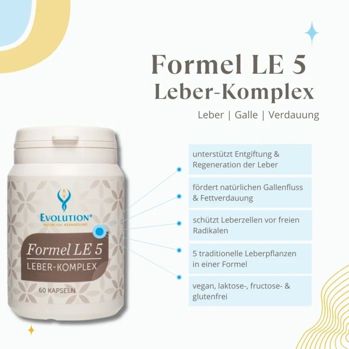 Nahrungsergänzungsmittel für Leber, Galle und Verdauung.