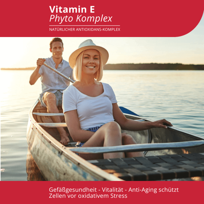 Bildhafte Darstellung bei einer Bootsfahrt im Sonnenuntergang. Sie stehen Vitalität, Anti Aging und gesunde Gefäße- in Zusammenhang mit dem Produkt Vitamin E Phyto Komplex von EVOLUTION International
