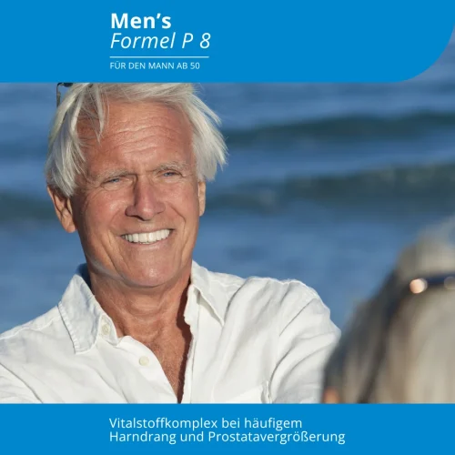 Bildhafte Darstellung eines Best Agers, der mit Vitalität sein Leben genießt - in Zusammenhang mit dem Produkt "Men's Formel P8" von EVOLUTION International.