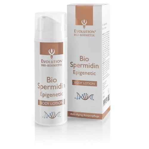 Bio-Lotion Flasche und Verpackung.