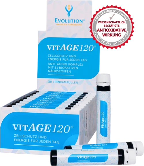 VitAge120 Trinkampullen für Zellschutz und Energie