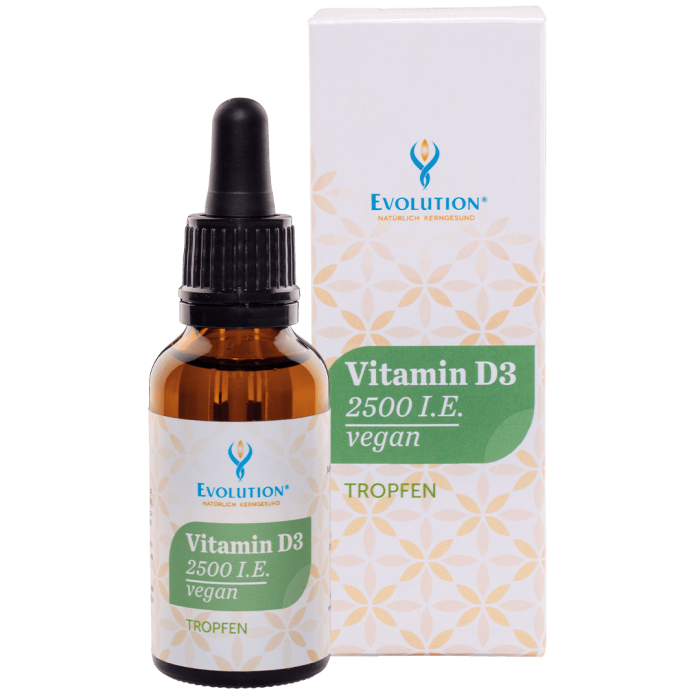 132 vitamin d3 vegan 2500 ie tropfen evolution